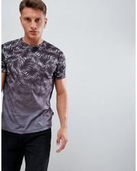 Burton Menswear T Shirt In Palm Print In Black