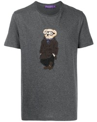 Ralph Lauren Purple Label Teddy Bear Print Short Sleeved T Shirt
