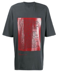 Rick Owens DRKSHDW Traume Slogan Print T Shirt