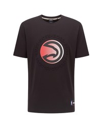 BOSS X Nba Tbasket 3 Emed Graphic Tee In Charcoal Atlanta Hawks At Nordstrom