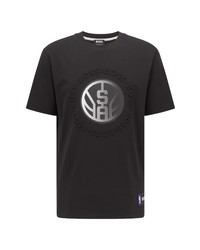 BOSS X Nba Tbasket 3 Emed Graphic Tee In Charcoal San Antonio Spurs At Nordstrom