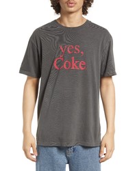 ROLLA'S Yes Coca Cola Graphic Tee In Washed Black At Nordstrom