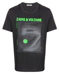 Zadig & Voltaire Zadigvoltaire Ted Happy Graphic Print T Shirt