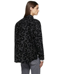 Dolce & Gabbana Black Denim Dna Shirt