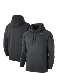 Nike Heathered Charcoal Michigan State Spartans Vault Arch Club Fleece Pullover Hoodie