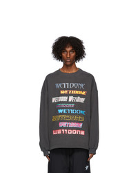 Charcoal Print Fleece Sweatshirt