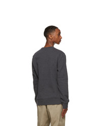 Ralph Lauren Purple Label Grey Lightweight Fleece Sweatshirt