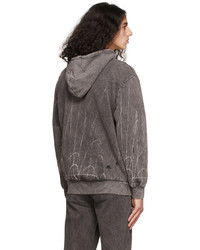 Han Kjobenhavn Black Faded Distressed Hoodie