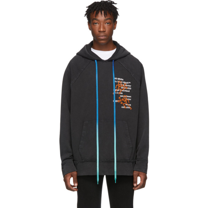 Off White Black Pictogram Incompiuto Hoodie 497 SSENSE Lookastic