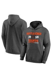 FANATICS Branded Charcoal San Francisco Giants Fierce Competitor Pullover Hoodie