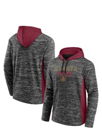 FANATICS Branded Charcoalred Atlanta United Fc Shining Victory Space Dye Pullover Hoodie