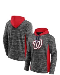 FANATICS Branded Grayred Washington Nationals Instant Replay Colorblock Pullover Hoodie At Nordstrom