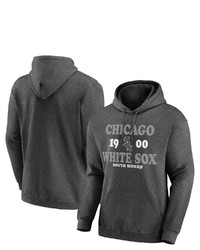 FANATICS Branded Heather Charcoal Chicago White Sox Fierce Competitor Pullover Hoodie