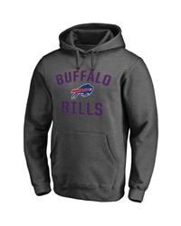 FANATICS Branded Heathered Charcoal Buffalo Bills Victory Arch Team Pullover Hoodie