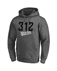 FANATICS Branded Heathered Charcoal Chicago White Sox The 312 Team Pullover Hoodie In Heather Charcoal At Nordstrom