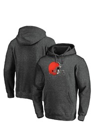 FANATICS Branded Heathered Charcoal Cleveland Browns Big Tall Primary Logo Pullover Hoodie