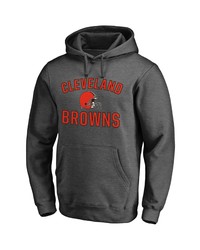 FANATICS Branded Heathered Charcoal Cleveland Browns Victory Arch Team Pullover Hoodie