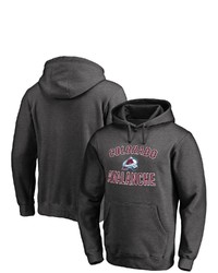 FANATICS Branded Heathered Charcoal Colorado Avalanche Victory Arch Pullover Hoodie