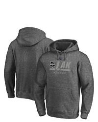 FANATICS Branded Heathered Charcoal Los Angeles Kings Authentic Pro Secondary Logo Pullover Hoodie In Heather Charcoal At Nordstrom
