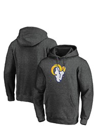 FANATICS Branded Heathered Charcoal Los Angeles Rams Big Tall Primary Logo Pullover Hoodie