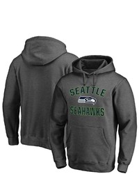 FANATICS Branded Heathered Charcoal Seattle Seahawks Victory Arch Team Pullover Hoodie In Heather Charcoal At Nordstrom
