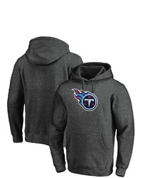 FANATICS Branded Heathered Charcoal Tennessee Titans Team Logo Pullover Hoodie