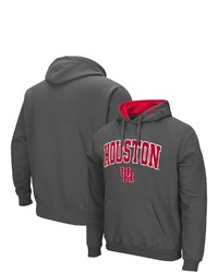 Colosseum Charcoal Houston Cougars Arch And Logo Pullover Hoodie At Nordstrom