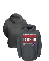HENDRICK MOTORSPORTS TEAM COLLECTION Charcoal Kyle Larson 2021 Nascar Cup Series Champion Name Number Pullover Hoodie At Nordstrom