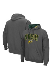 Colosseum Charcoal Ndsu Bison Arch And Logo Pullover Hoodie At Nordstrom