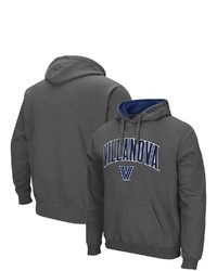 Colosseum Charcoal Villanova Wildcats Arch And Logo Pullover Hoodie