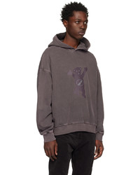 We11done Gray Teddy Hoodie