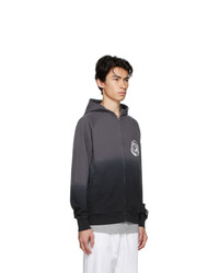 Billionaire Boys Club Grey And Black Dip Dye Astro Hoodie