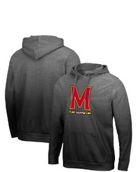 Colosseum Heathered Gray Maryland Terrapins Gradient Pullover Hoodie