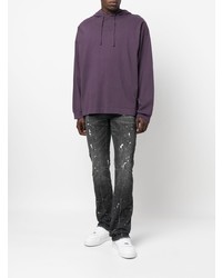 purple brand Paint Splatter Slim Fit Jeans