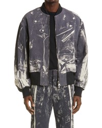 Alexander McQueen Printed Leather Jacket