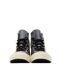 Converse Grey Leather Chuck 70 High Sneakers