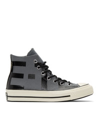 Converse Grey Leather Chuck 70 High Sneakers