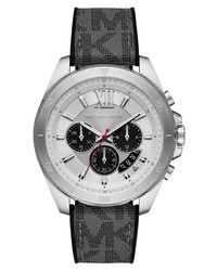 Charcoal Print Leather Watch
