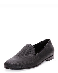 Charcoal Print Loafers