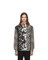 Givenchy Black Patchwork Effect Shirt