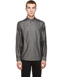 Paul Smith Ps By Grey Leopard Print Shirt