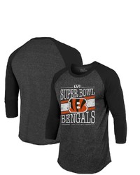 Majestic Threads Black Cincinnati Bengals Super Bowl Lvi Bound Prime Time Tri Blend 34 Sleeve Raglan T Shirt At Nordstrom