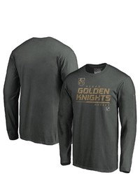 FANATICS Branded Gray Vegas Golden Knights Authentic Pro Core Collection Prime Long Sleeve T Shirt At Nordstrom