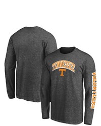 FANATICS Branded Heathered Charcoal Tennessee Volunteers Broken Rules Long Sleeve T Shirt In Heather Charcoal At Nordstrom