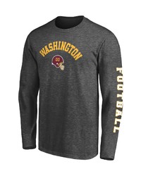 FANATICS Branded Heathered Charcoal Washington Football Team Big T Sleeve T Shirt