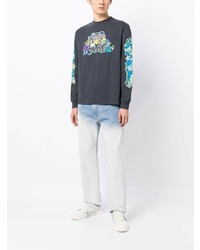 Off-White Graphic Print Long Sleeved T Shirt