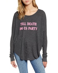 Wildfox Till Death Do Us Party Thermal Tee