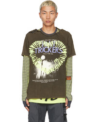 99% Is Yellow Grey Hat Trickers Double T Shirt