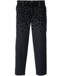 Kolor Animal Print Cropped Tapered Trousers