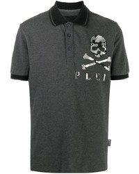 Philipp Plein Camouflage Skull Polo Shirt